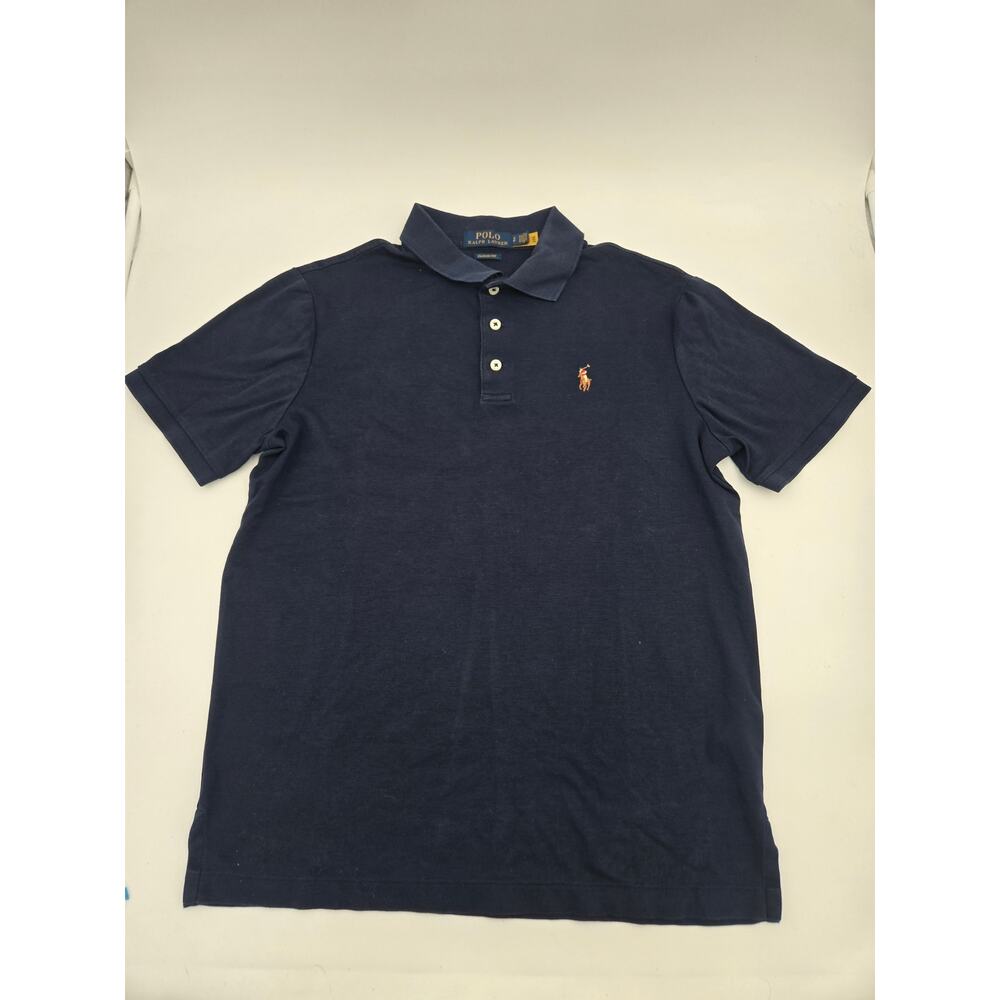 Polo Ralph Lauren Classic Fit Polo Shirt Navy Blue Pony Mens Small
